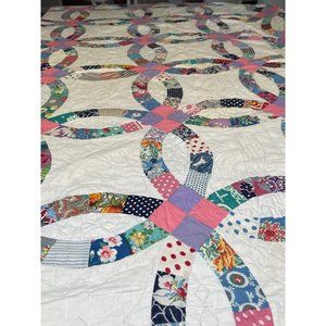 Vintage Wedding Style Handmade Twin Quilt
